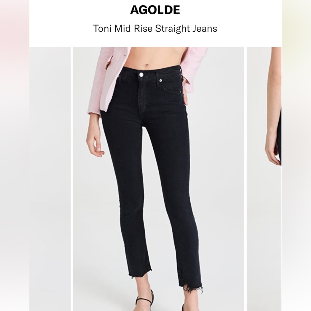 AGOLDE Toni Mid Rise Straight